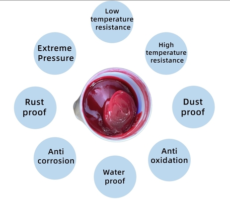 NSF ha approvato il grasso a sfera rosso complesso di litio per le applicazioni di perforazione e di estrazione