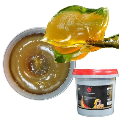 Lubrificante industriale composto polifunzionale solfonato di calcio grasso rosso e giallo