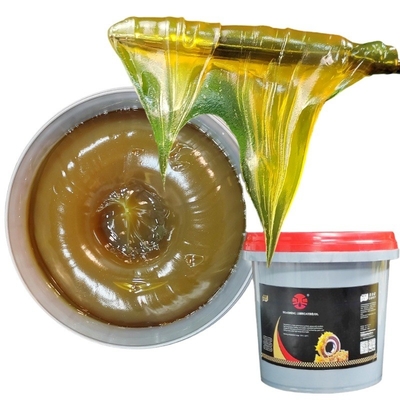 Lubrificante industriale composto polifunzionale solfonato di calcio grasso rosso e giallo
