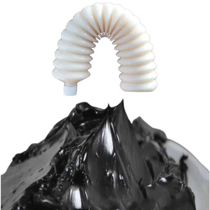 Nlgi 2 Ingranaggi di plastica Moly grafite grasso bianco e nero per industria pesante